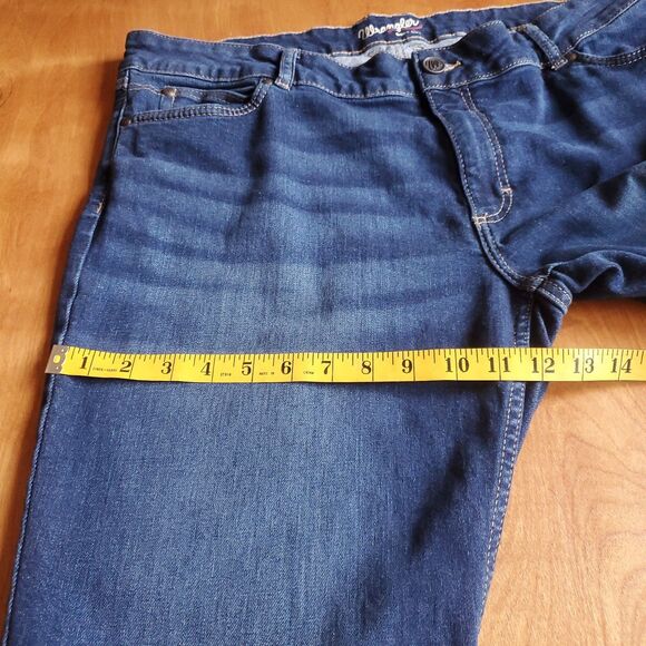 Wrangler Boot Cut Jeans Mens 40 x 32 (35x34 Tag) Blue Denim Western Workwear - Picture 9 of 10